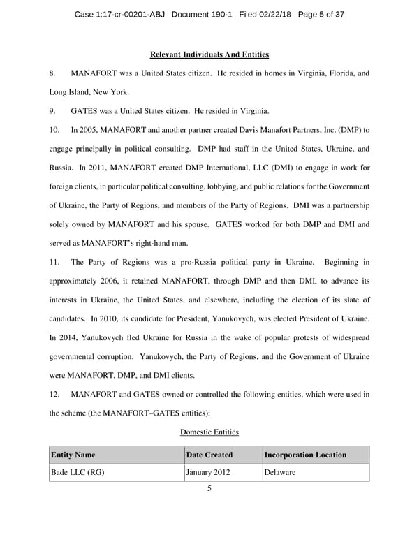 Manafort and Gates superseding indictment - Page 5