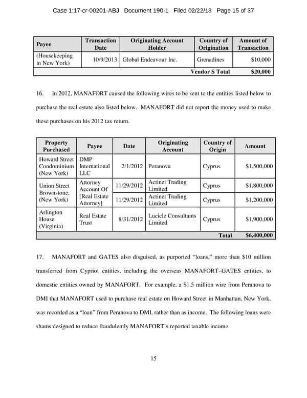 Manafort and Gates superseding indictment - Page 15