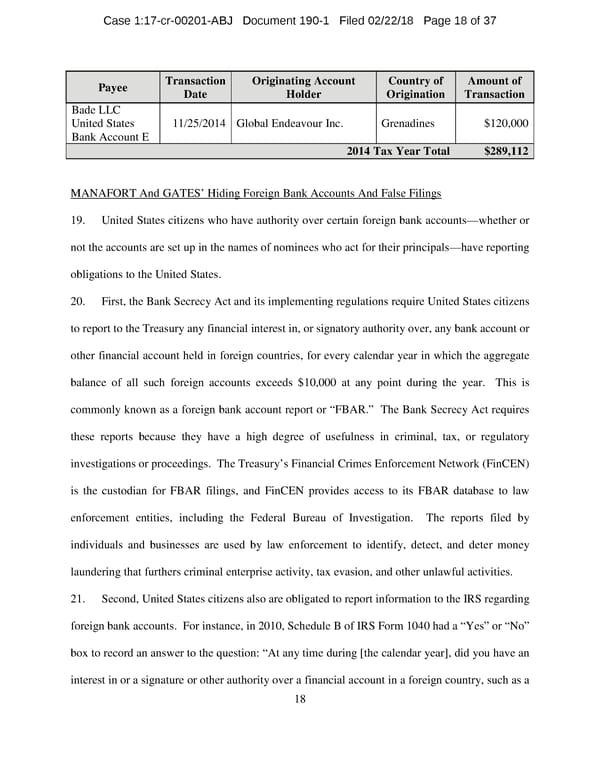 Manafort and Gates superseding indictment - Page 18