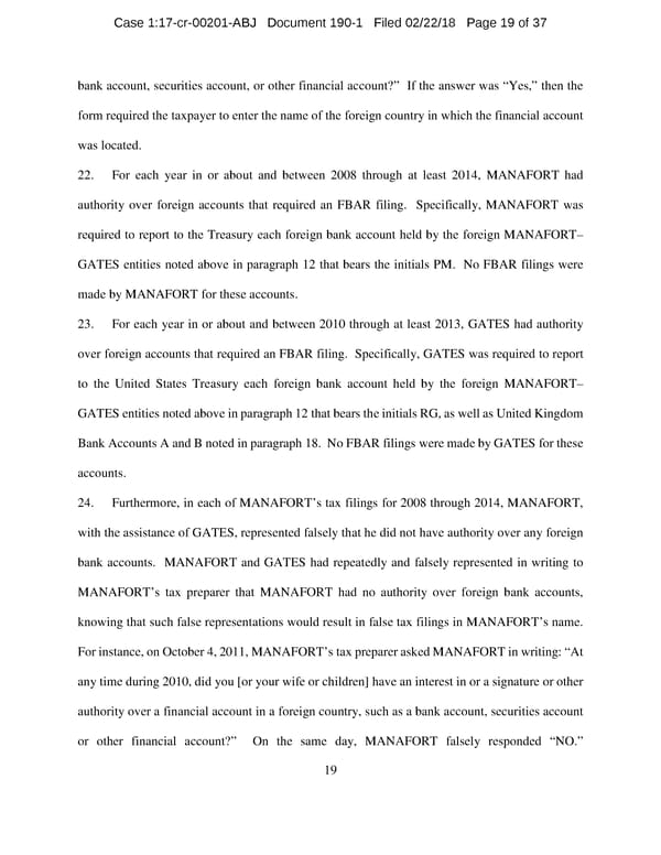 Manafort and Gates superseding indictment - Page 19