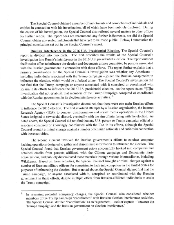 Barr letter, March 24, 2019 - Page 2